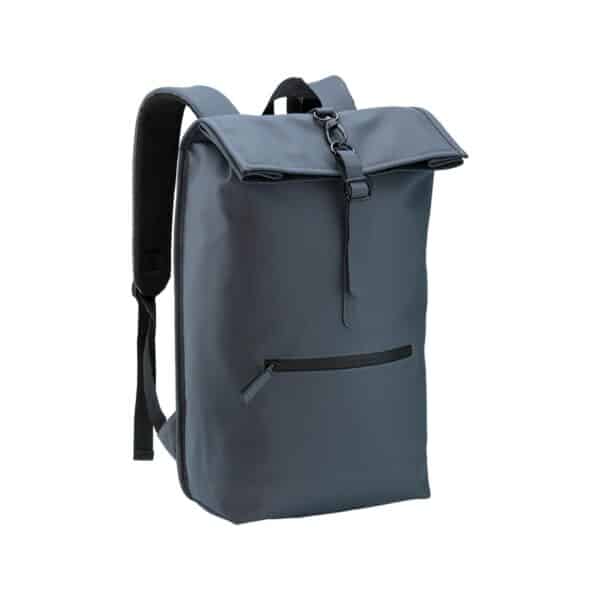 Zaino porta PC (15") in Soft PU riciclato water resistant - Blu