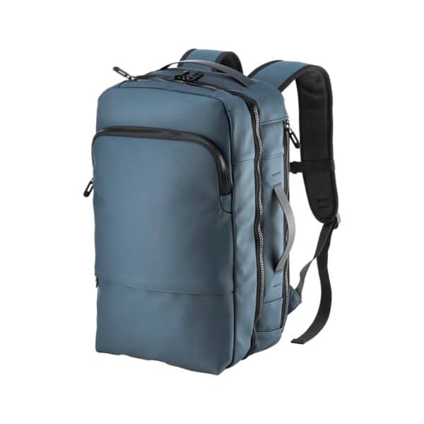 Zaino / valigia da viaggio con porta pc (15) in soft PU water resistant - Blu
