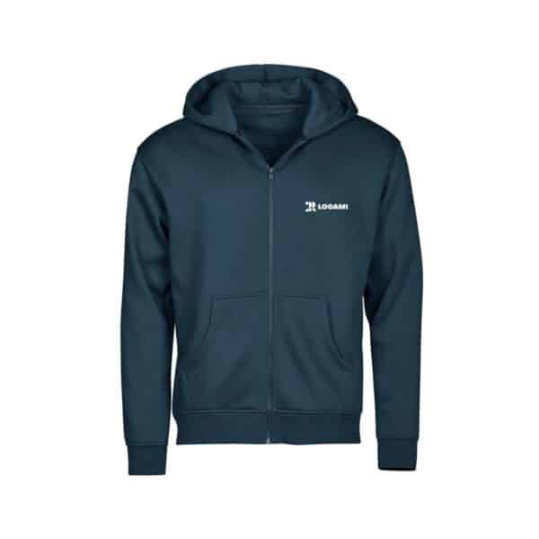 Felpa con cappuccio e zip intera, 300 g/m²