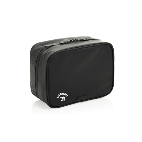 Beauty case pieghevole in rPET 25×10×19 cm