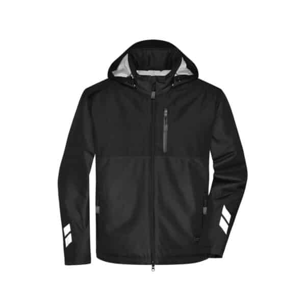Padded Hardshell Workwear Jacket - black/black