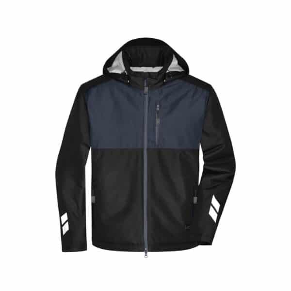 Padded Hardshell Workwear Jacket - black/carbon