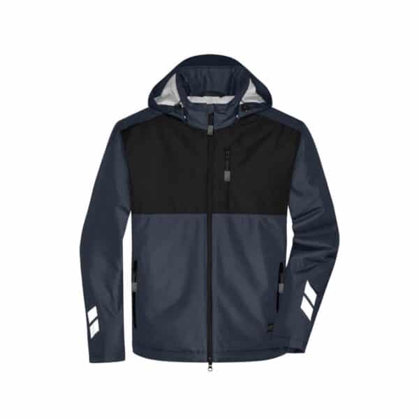 Padded Hardshell Workwear Jacket - carbon/black