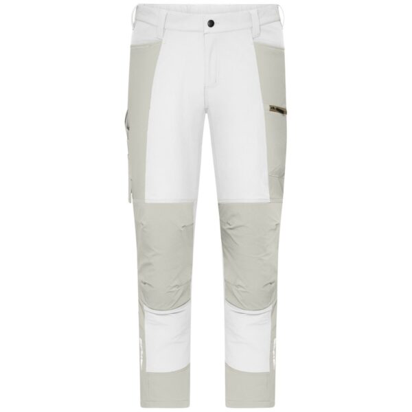 Workwear Pants (All-Season) 4-Way Stretch - white/cement