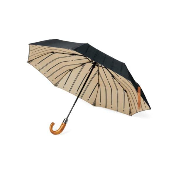 Ombrello pieghevole 21" VINGA Bosler in rPET RCS - nero