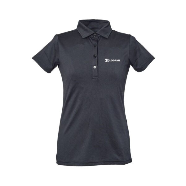 Polo donna manica corta in nylon e elastan