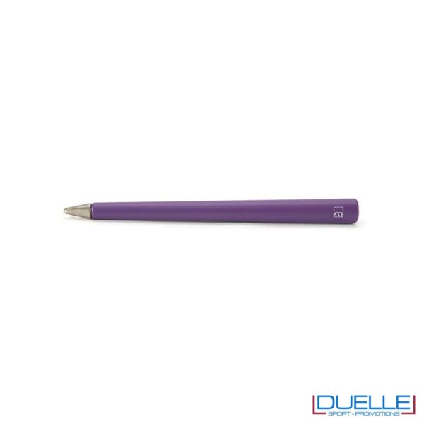 matita infinita personalizzata primina in colore viola, regali aziendali personalizzabili viola