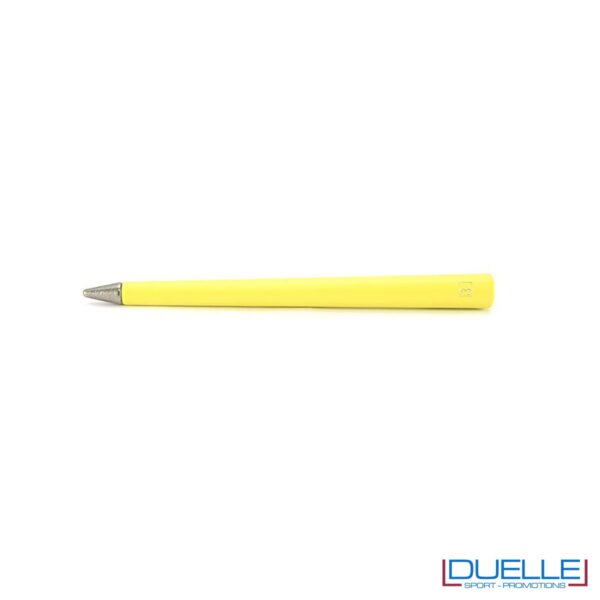 matita infinita personalizzata primina in colore giallo, regali aziendali personalizzabili gialli