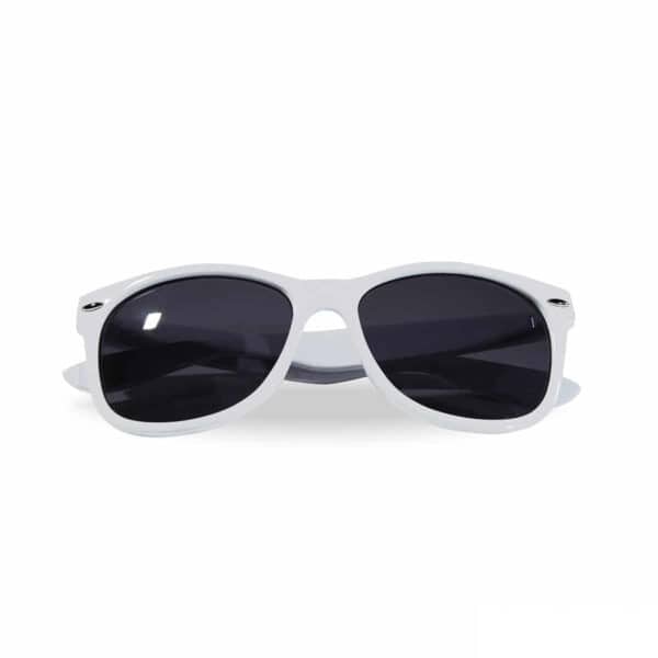 occhiali da sole personalizzati colore bianco, gadget estate personalizzati