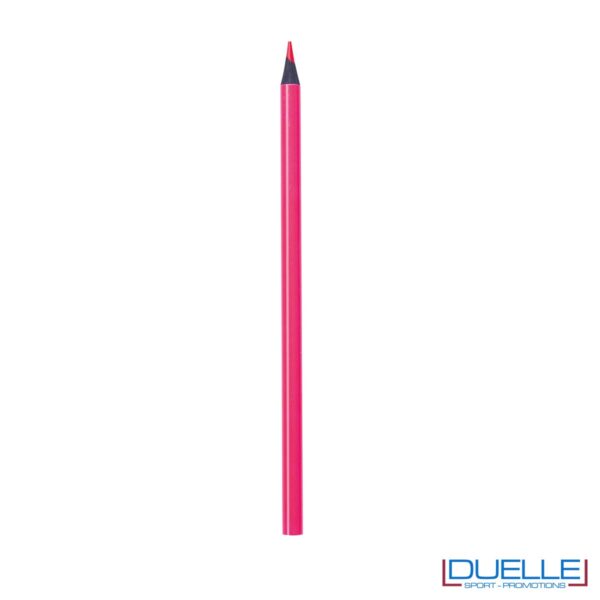 matita personalizzabile fuxia con mina evidenziatore, gadget legno, gadget ufficio