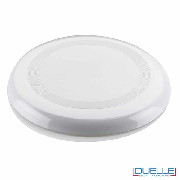 Frisbee personalizzato bianco, gadget mare promozionali, gadget spiaggia personalizzati