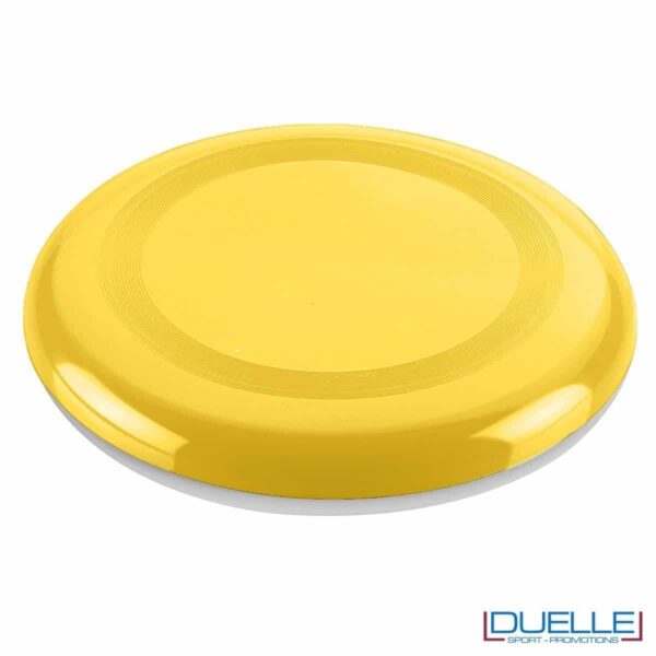 Frisbee personalizzato giallo, gadget mare promozionali, gadget spiaggia personalizzati