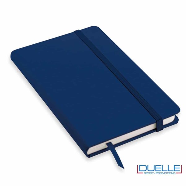 Quaderno appunti personalizzabile tipo moleskine A5 colore blu navy