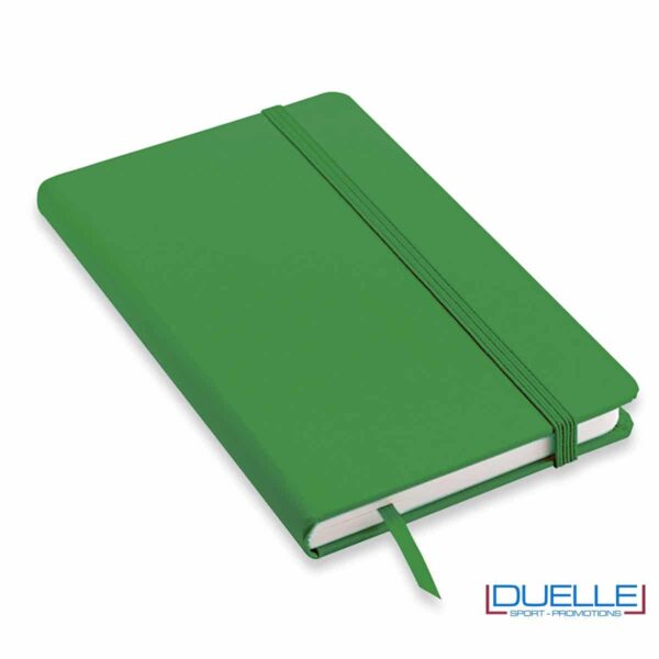 Quaderno appunti personalizzabile tipo moleskine A5 verde