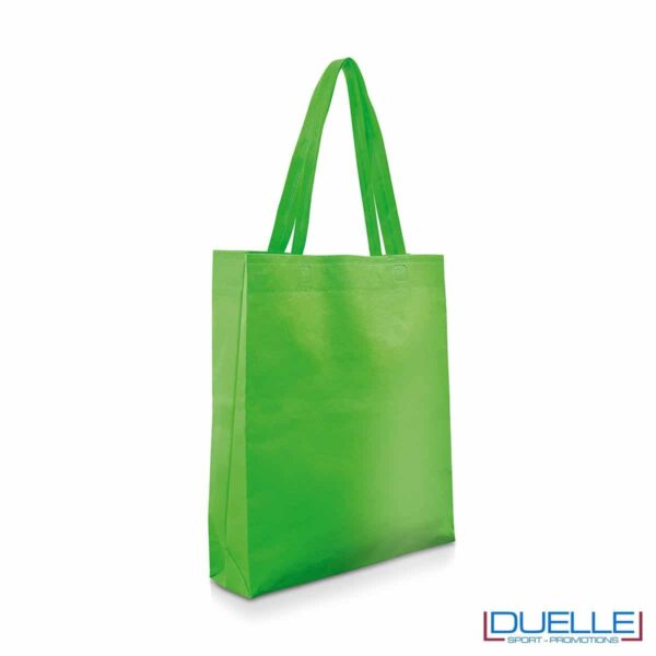 Shopper personalizzabile in TNT colore verde prato