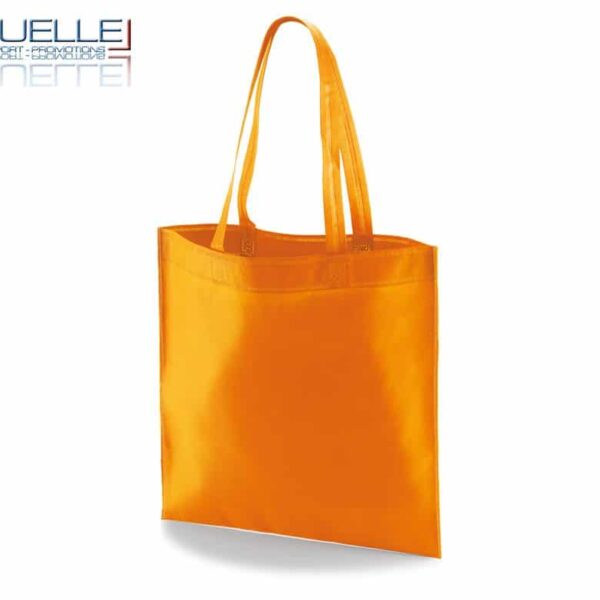 borsa shooper personalizzata in tnt termosaldato arancione, offerta borse promozionali in tnt economiche arancioni