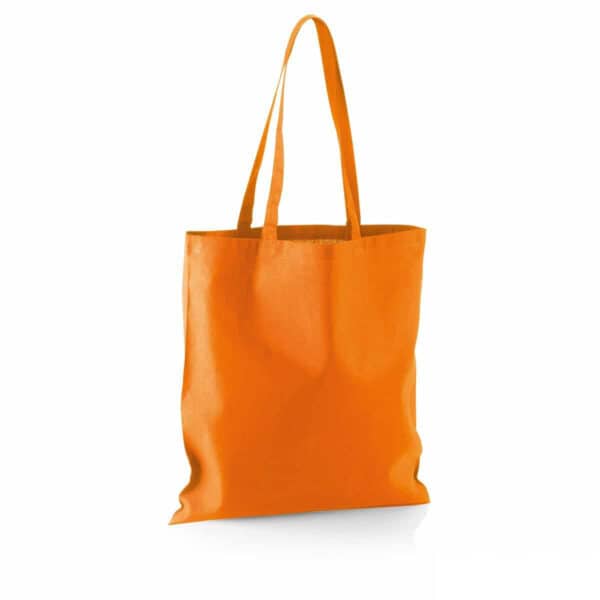 Shopper personalizzata in puro cotone arancione