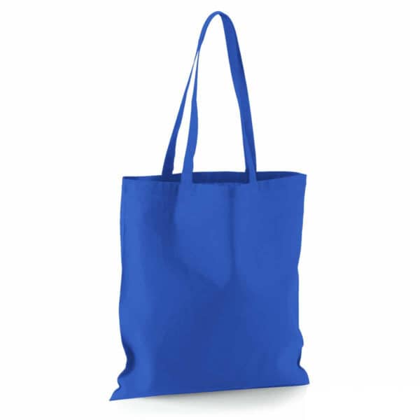 Shopper personalizzata in puro cotone blu royal
