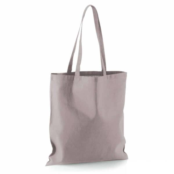 Shopper personalizzata in puro cotone grigio