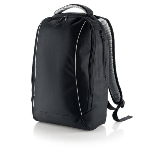zaino porta computer personalizzato con porta cellulare in colore nero