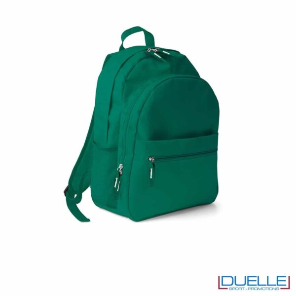 zaino personalizzato verde scuro, zaino per lo sport e il tempo libero - zaino economico personalizzato