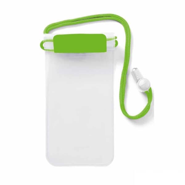 Porta cellulare impermeabile personalizzabile verde fluo