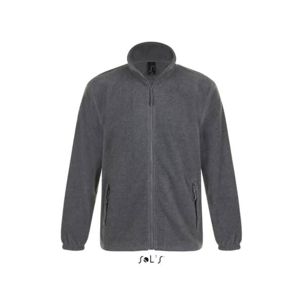 Felpa personalizzata pile uomo colore grigio melange