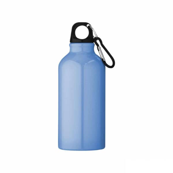 borraccia personalizzata in alluminio azzurro