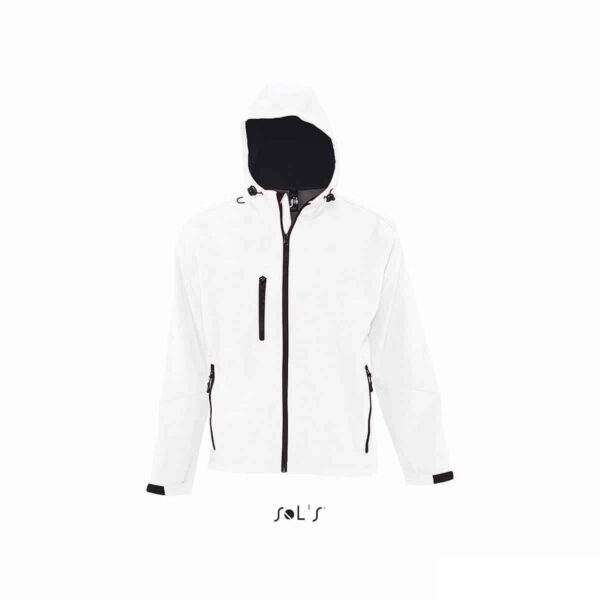 softshell personalizzato in colore bianco