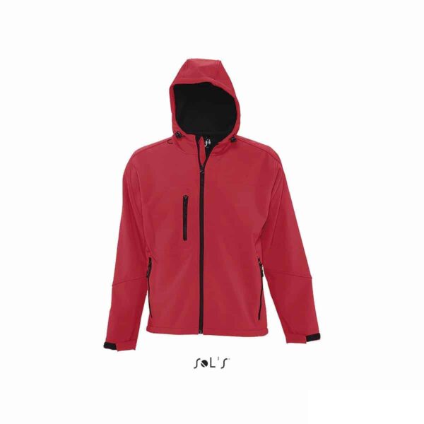 softshell personalizzato in colore rosso