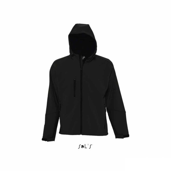 softshell personalizzato in colore nero