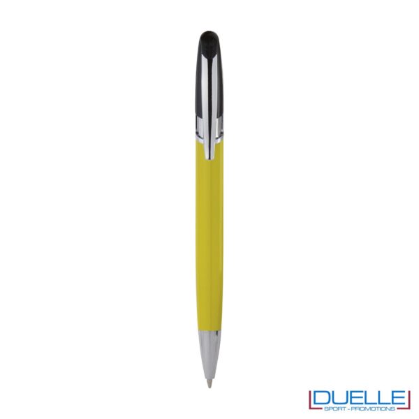 Penna personalizzata a sfera clip in metallo colore giallo