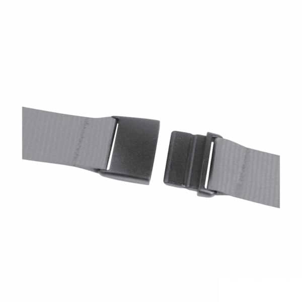 gancio portacellulare da collo con cerniera e foro per cuffie in colore grigio personalizzato, gadget estate, gadget personalizzati