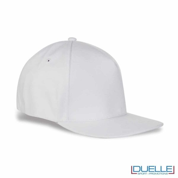 cappellino rapper personalizzato di colore bianco