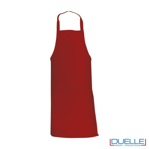 Grembiule da cucina personalizzato colore rosso