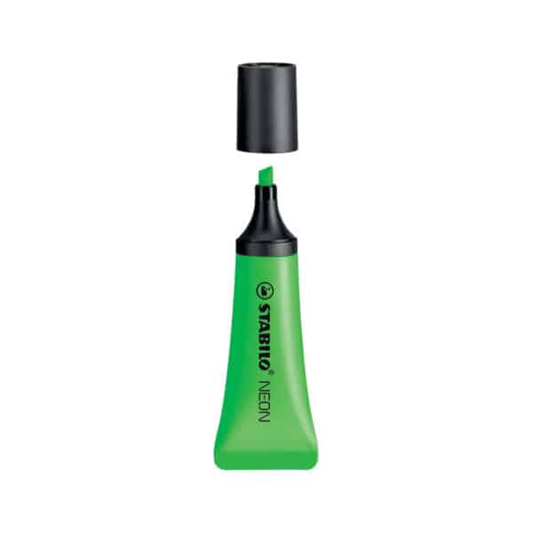 evidenziatore personalizzato stabilo NEON colore verde, evidenziatori promozionali personalizzati verdi STABILO