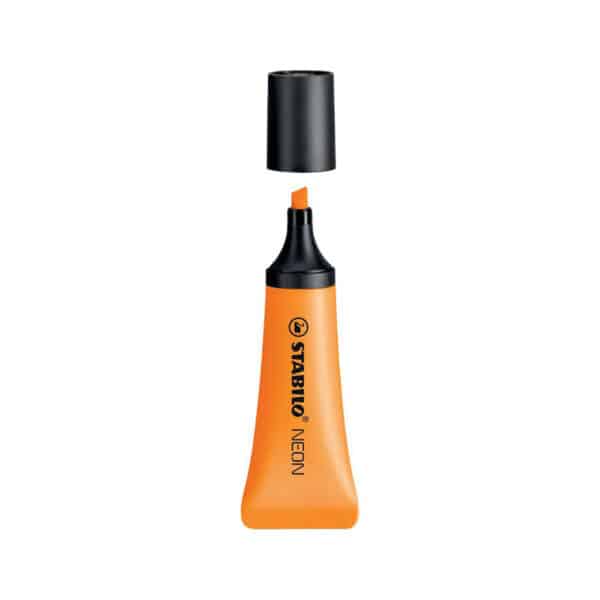 evidenziatore personalizzato stabilo NEON colore arancione, evidenziatori promozionali personalizzati arancioni STABILO