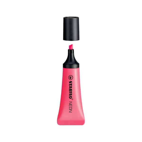evidenziatore personalizzato stabilo NEON colore rosa, evidenziatori promozionali personalizzati rosa STABILO