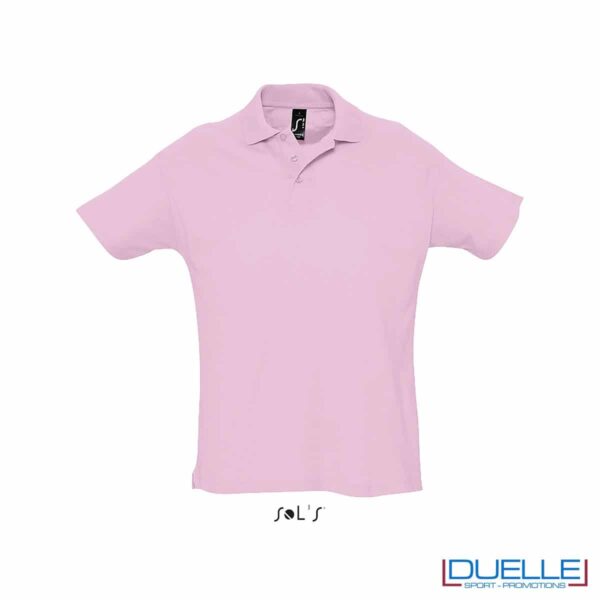 polo personalizzata colore rosa, polo piquet personalizzata
