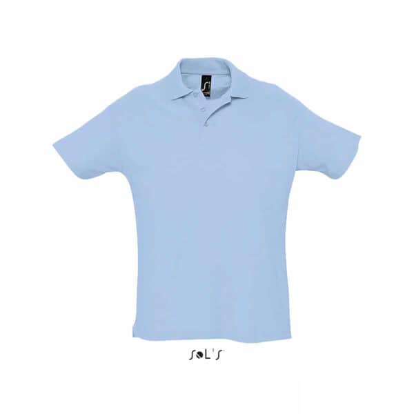 polo personalizzata colore azzurro, polo piquet personalizzata