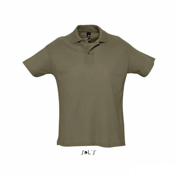 polo personalizzata colore verde militare, polo piquet personalizzata