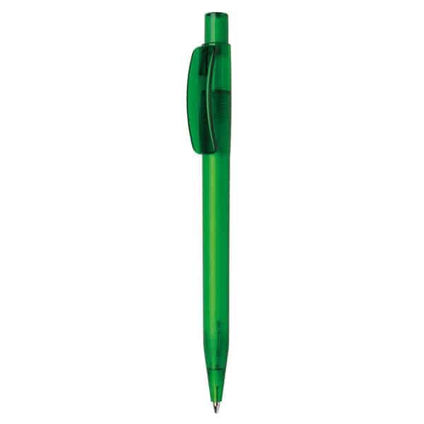 Penna Made in Italy personalizzata verde effetto frost, gadget aziendali, penne personalizzate, gadget personalizzati, articoli promozionali