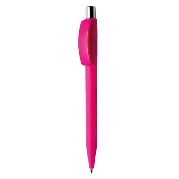 Penna Made in Italy personalizzata fuxia effetto gommato, gadget aziendali, penne personalizzate, gadget personalizzati, articoli promozionali
